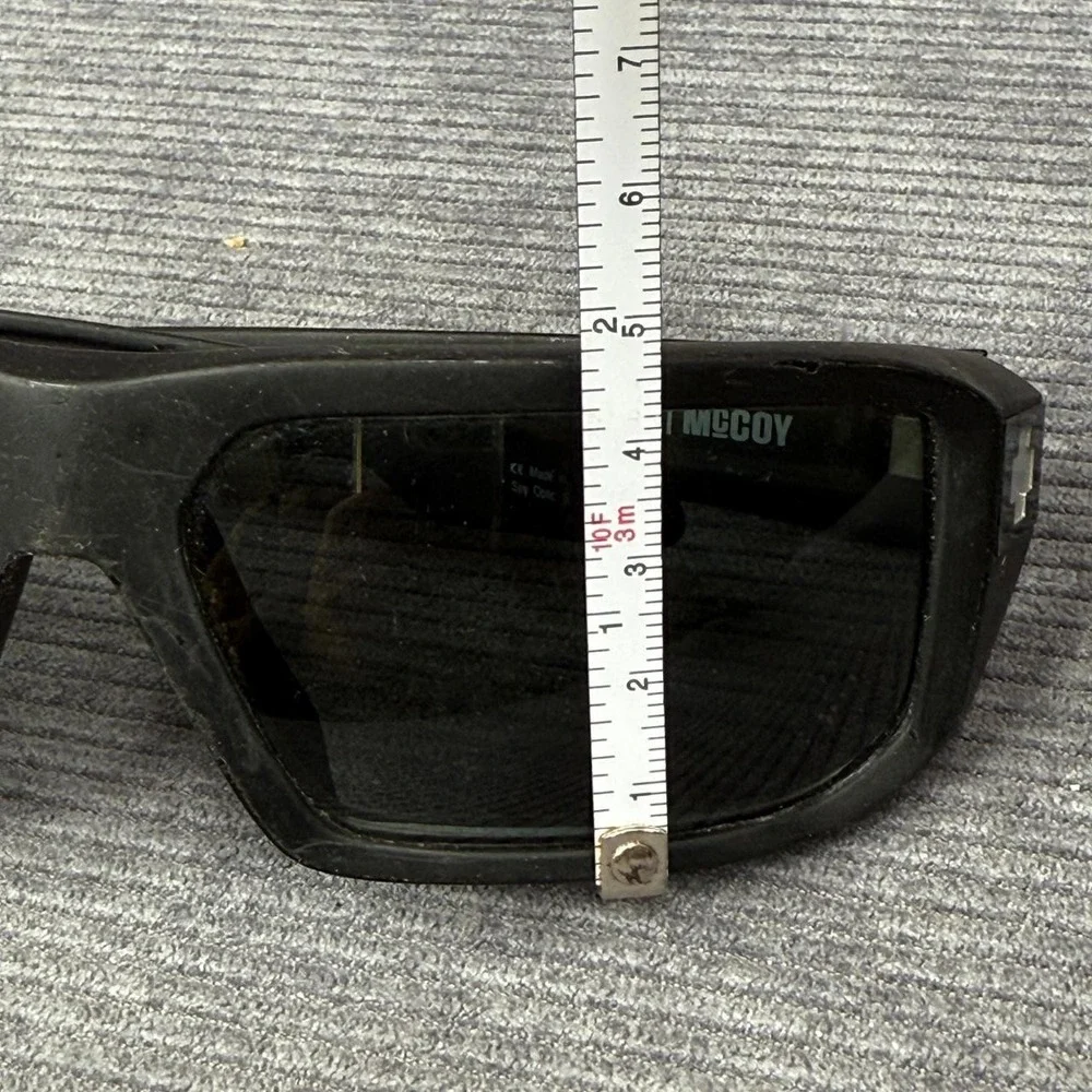 Spy‎ Optic McCoy Sunglasses Matte Black Happy Lens 63-17-120 Rectangular Wrap